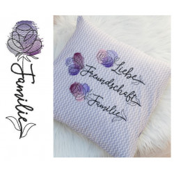 Stickserie - Rose Familie